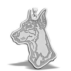 Doberman Pinscher Portrait Dog Charm or Pendant