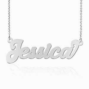 Personalized Classic Script Name Necklace with Chain Included