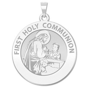 First Holy Communion Religious Medal  for a Boy   EXCLUSIVE 