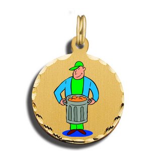 Garbage Man Charm