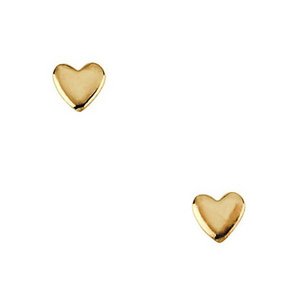 14K Yellow Gold Children s Heart Earring