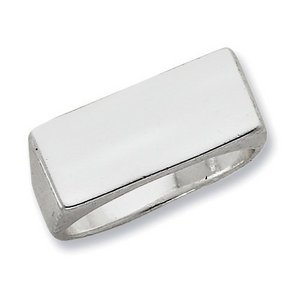 Sterling Silver Men s Rectangle Signet Ring