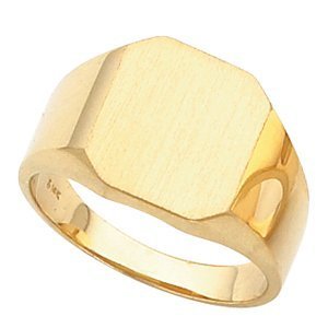 14K Gold Men s Square Signet Ring