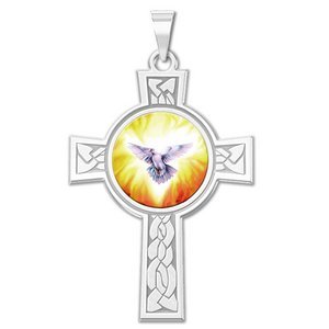 Confirmation Holy Spirit Cross Medal   Color EXCLUSIVE 