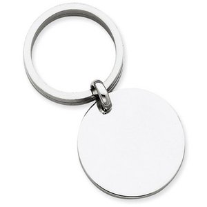 Engravable Sterling Silver Keychain