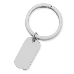 Engravable Dog Tag Key Chain