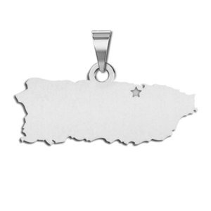 Puerto Rico   Personalized Pendant or Charm