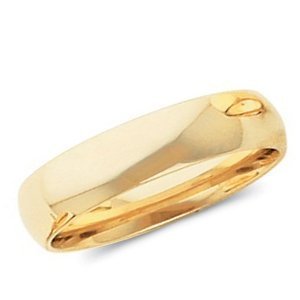 14k Yellow Gold 4mm Comfort Fit Light Weight Wedding Band