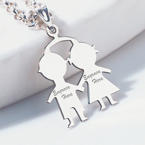 Engravable Boy   Girl Pendant or Charm