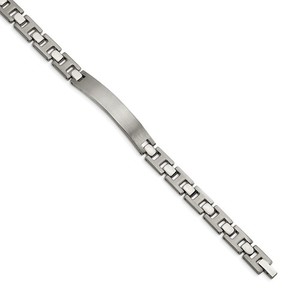 Custom Engraved Titanium Men s 8 5in ID Bracelet