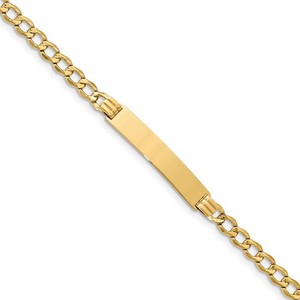 Custom Engraved 14k Women s Cuban Link ID Bracelet